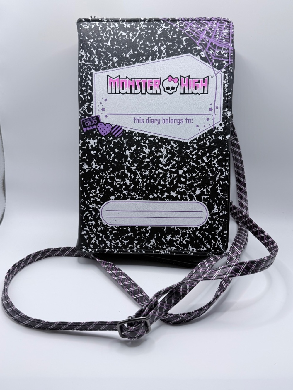 Monster High Composition Notebook Diary Crossbody Purse Spirit Halloween Exclusi